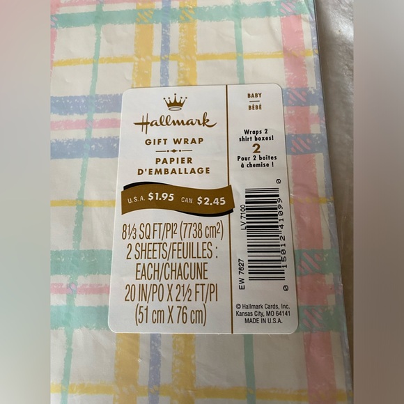 Vintage HALLMARK Baby Gift Wrap - Picture 3 of 3